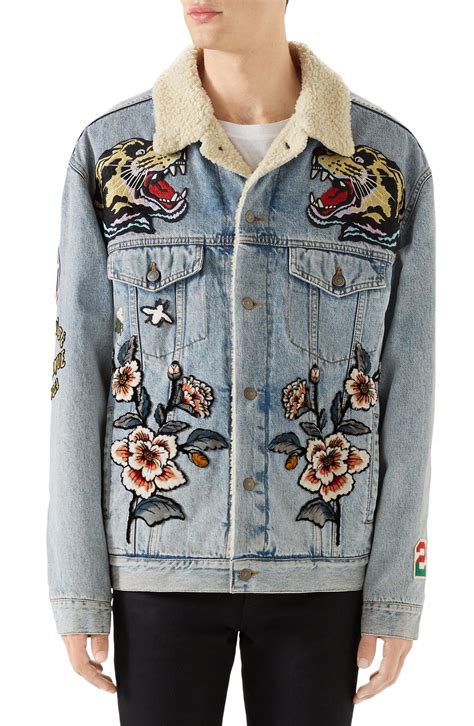 gucci jean jacket replica|gucci jean jacket women's.